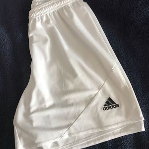 White Adidas Training Shorts